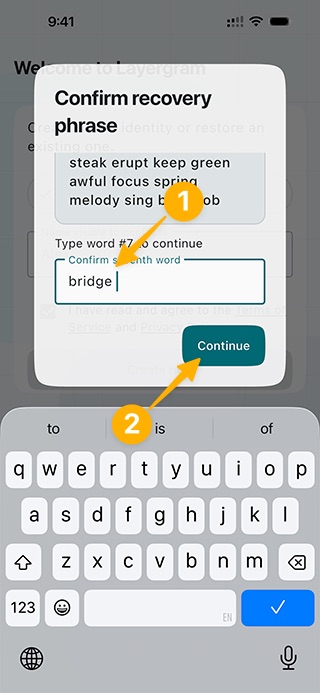 Confirm you have saved them