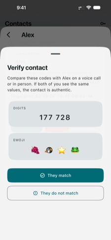 Verifique com a outra pessoa