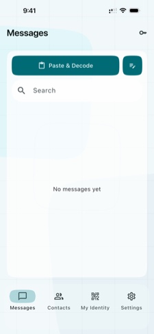 Vá para a página Mensagens