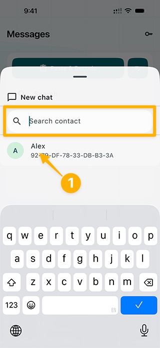 Choose the recipient