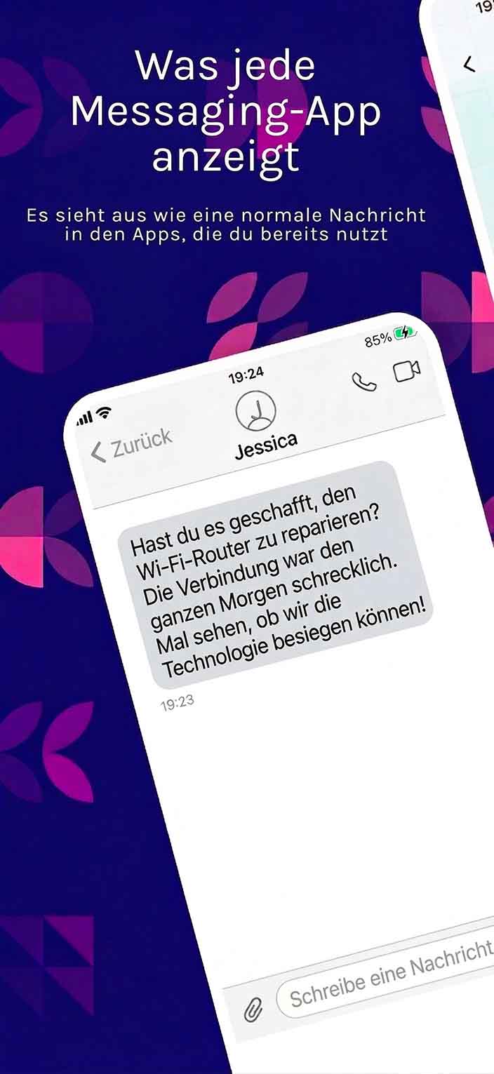 Message received in any messaging app