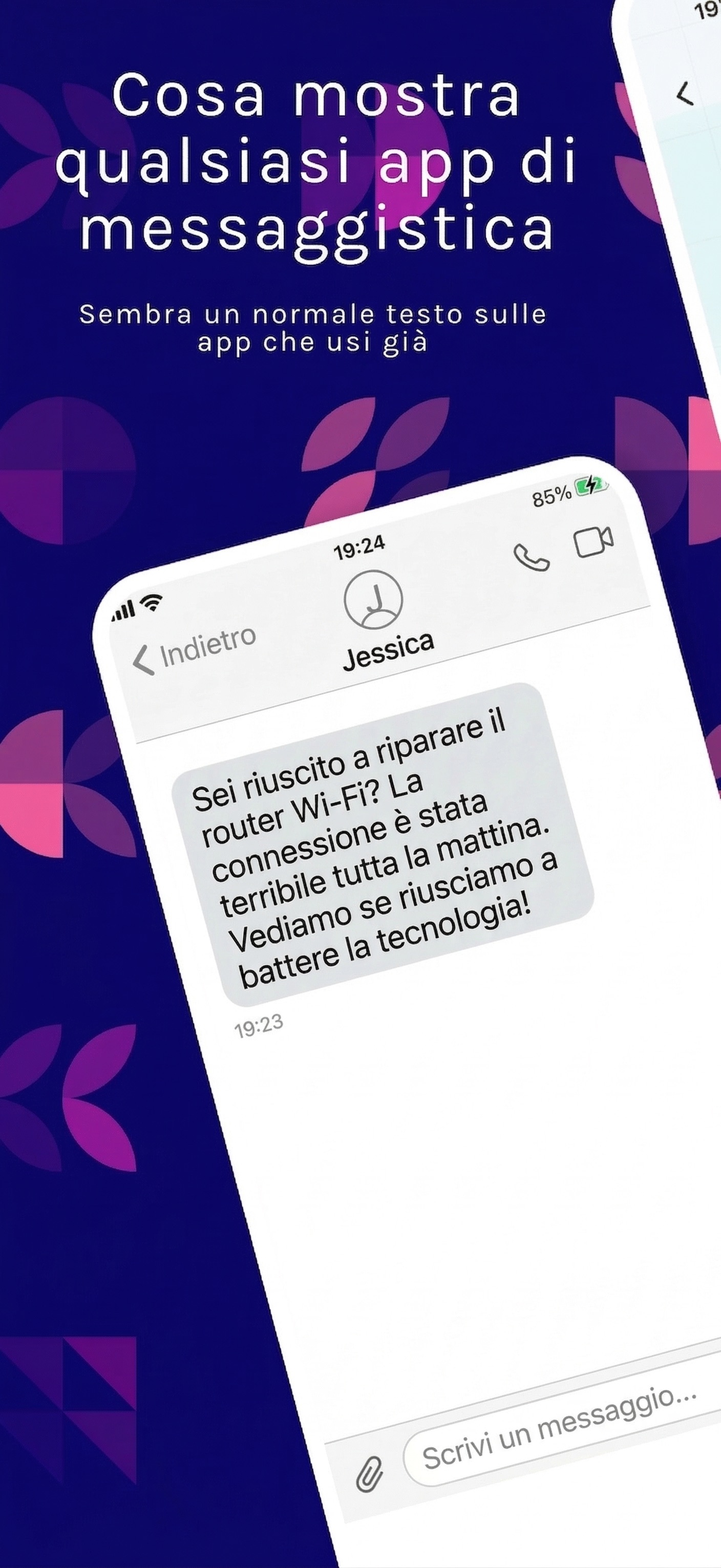 Message received in any messaging app