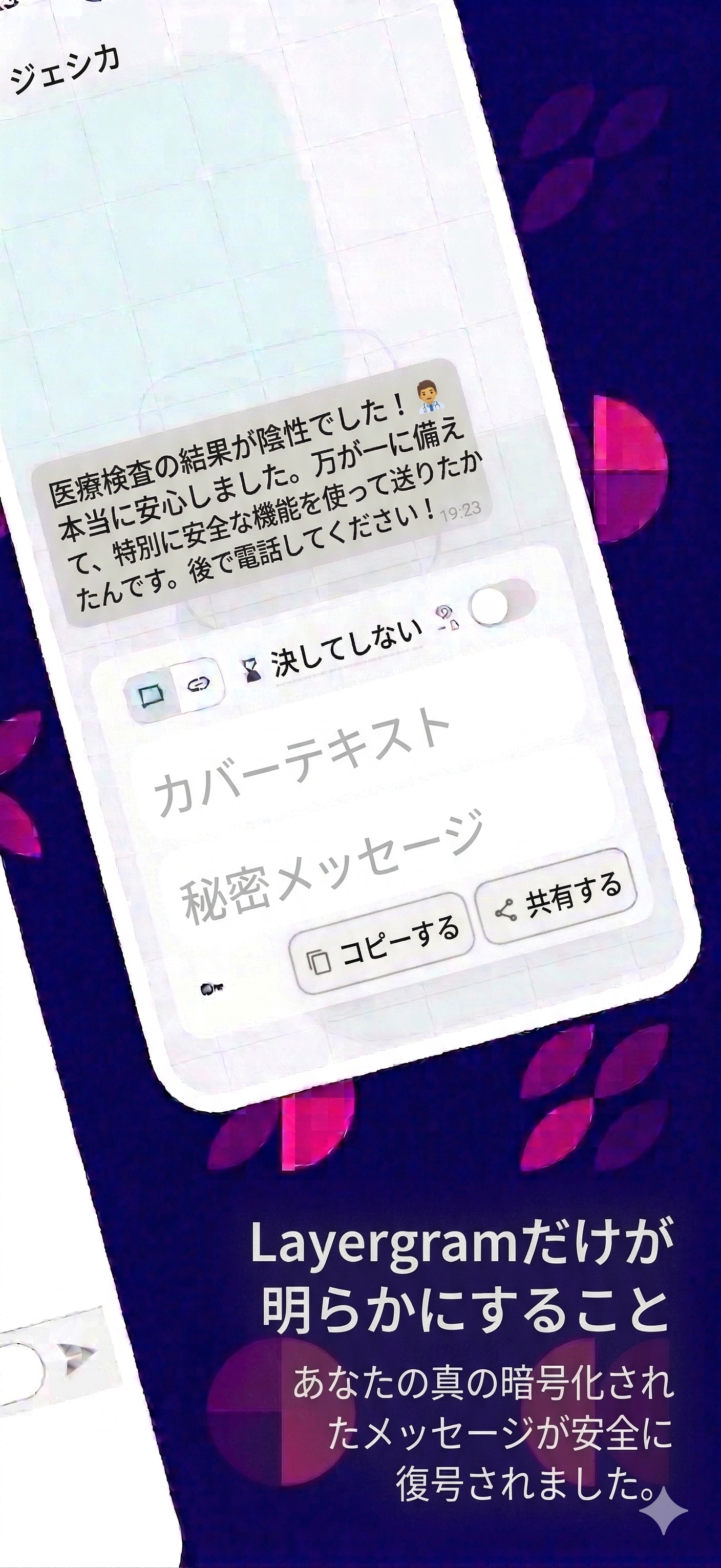 Layergram decoded message revealed