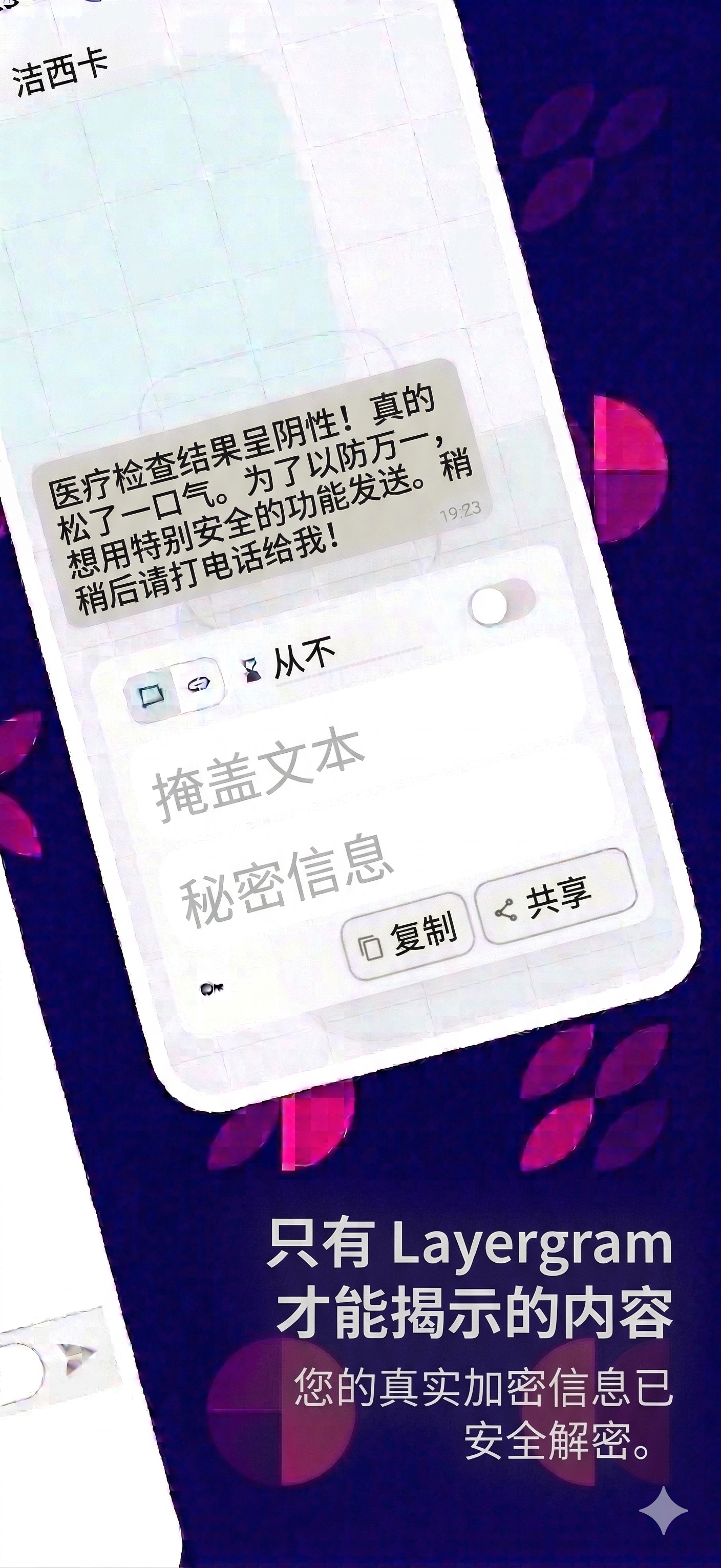 Layergram decoded message revealed